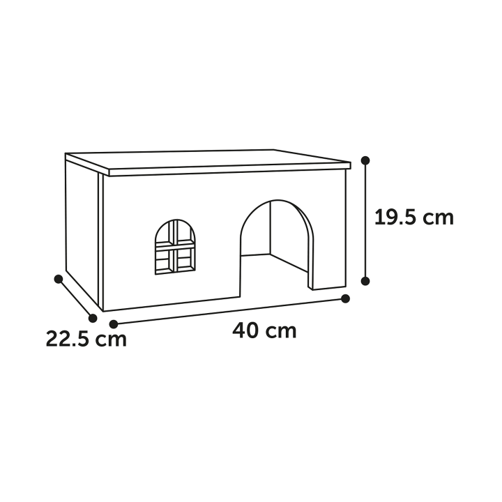 Maisonnette en bois de pin