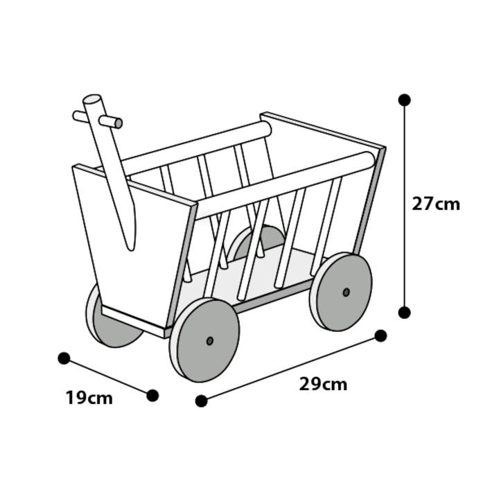 Mangeoire charrette taille M