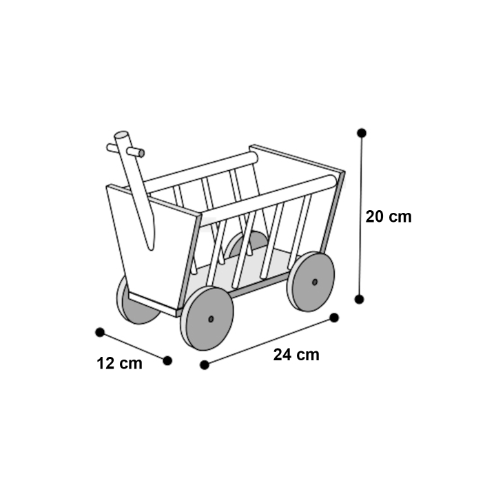 Mangeoire charrette taille S