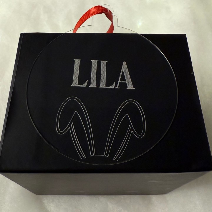 Boule de Noël gravée personnalisée