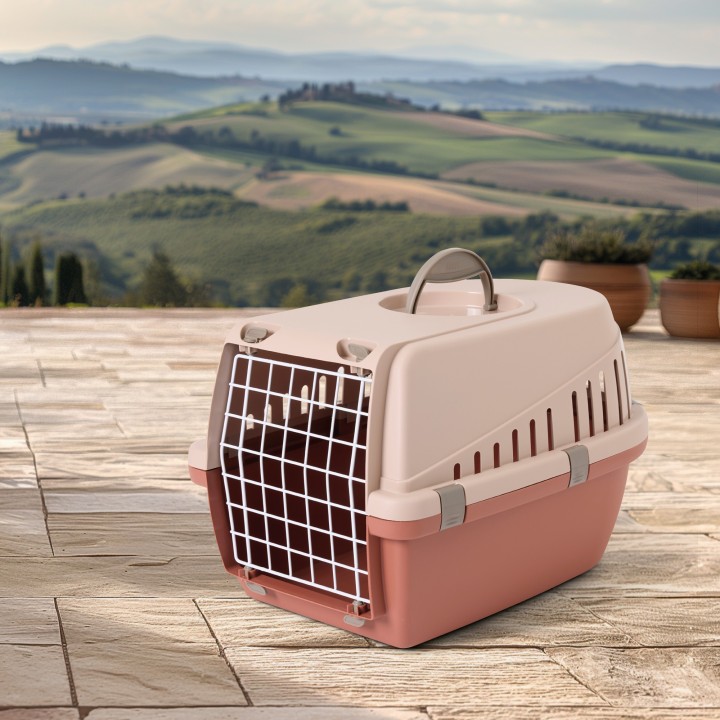 Caisse de transport rose